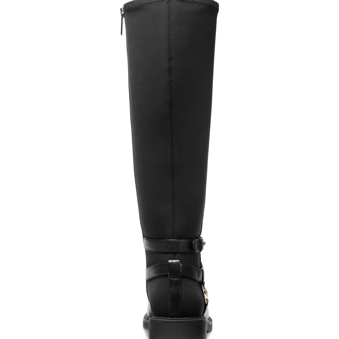 Abigail Buckle Leather Knee-High Boots