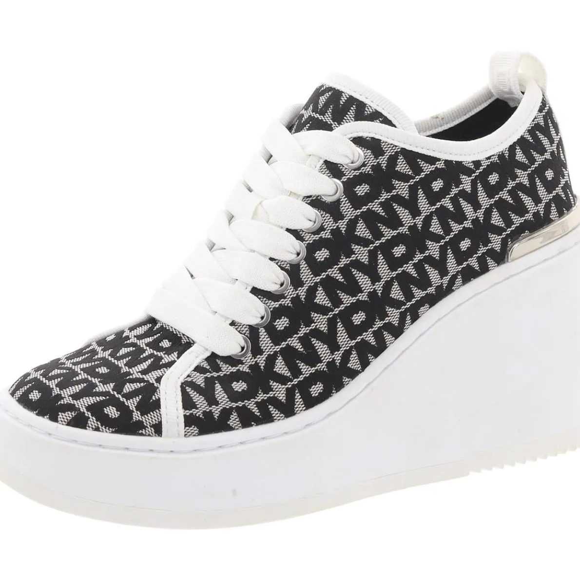 Byla Lace-Up Canvas Wedge Boots