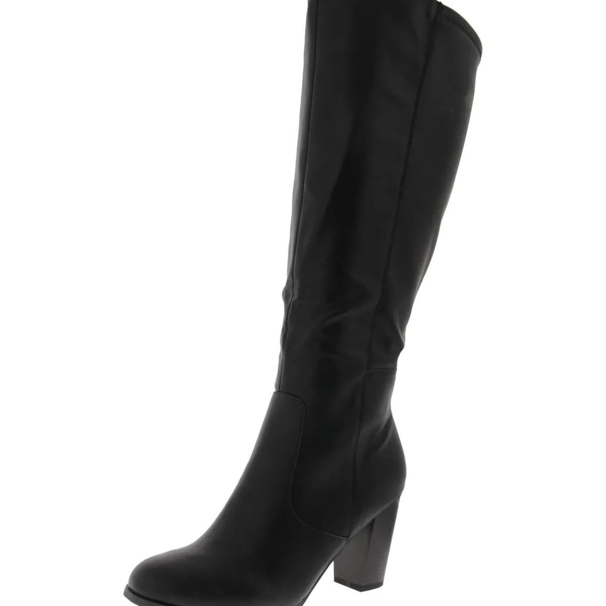 ADDYY Faux Leather Zipper Knee-High Boots