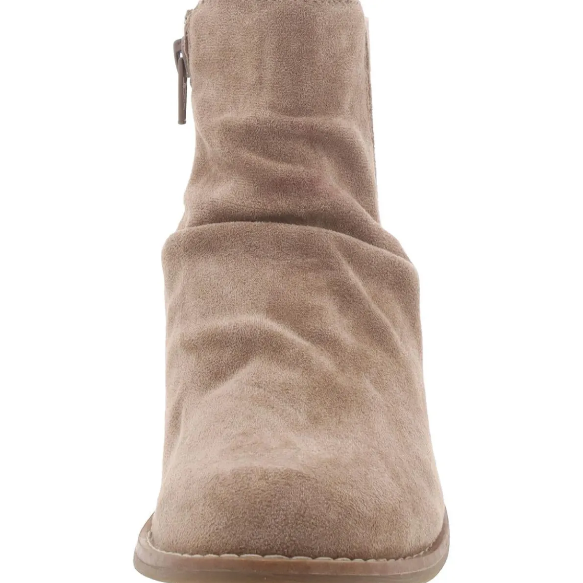 Adeah Faux Suede Block Heel Ankle Boots