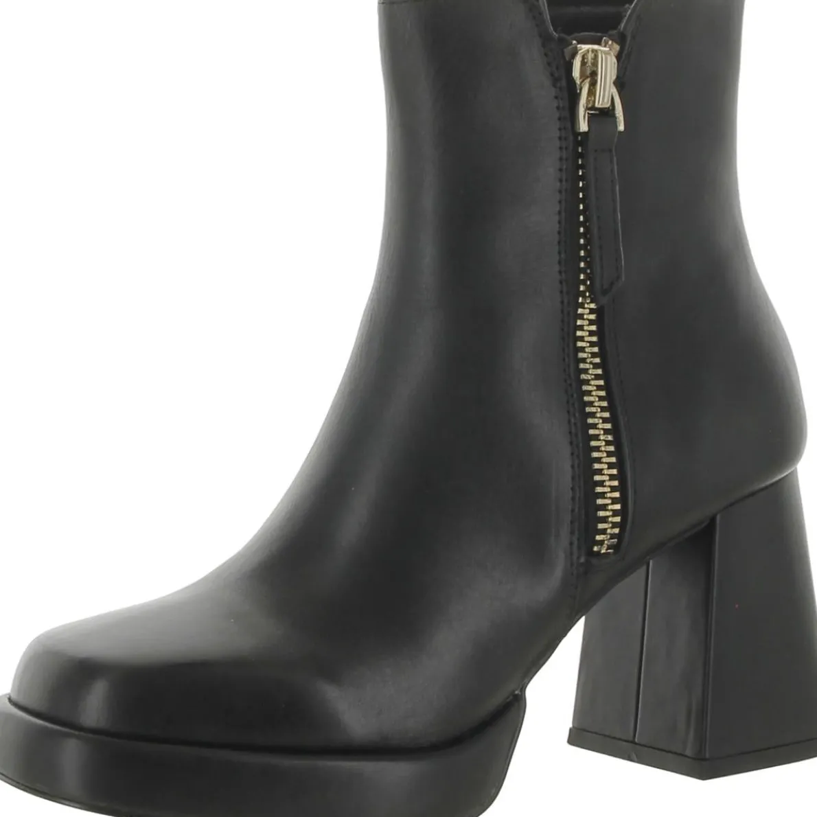 Adryana Zipper Platform Ankle Boots