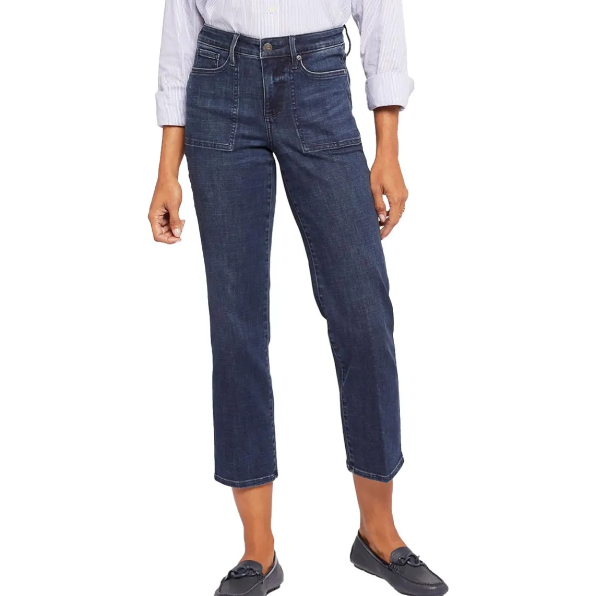 Piper Dark Wash Relaxed Ankle Jeans