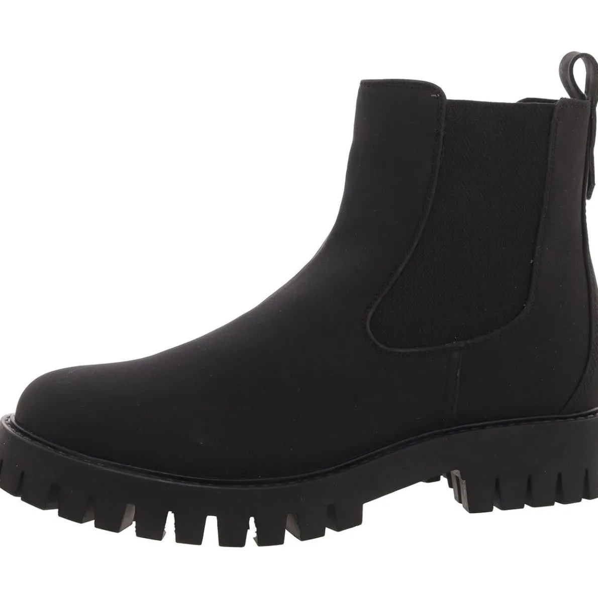 Alara Faux Leather Block Heel Chelsea Boots