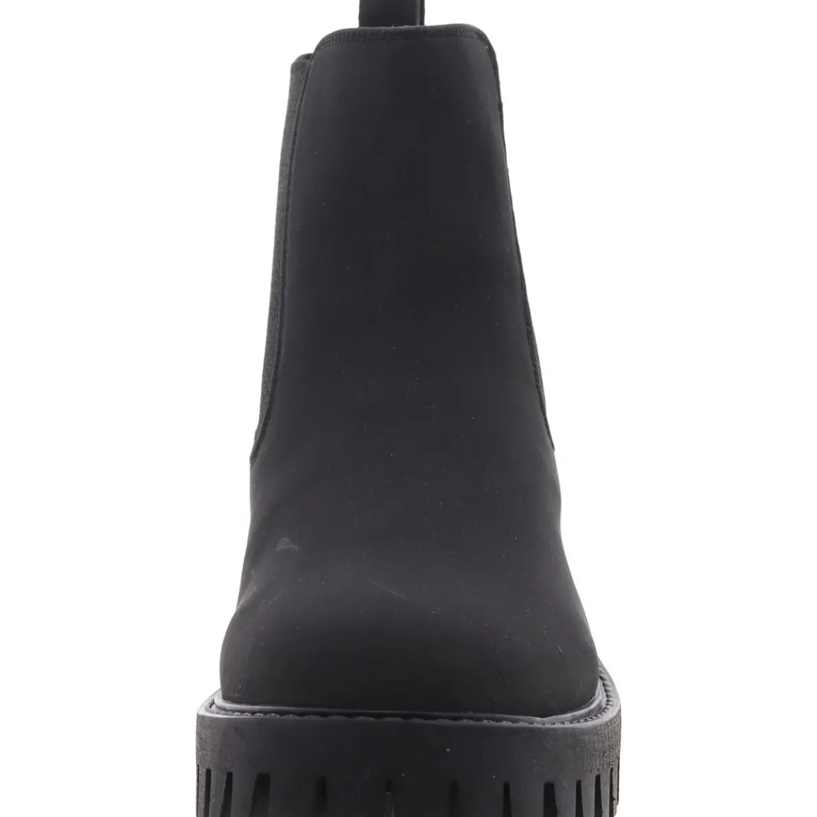 Alara Faux Leather Block Heel Chelsea Boots