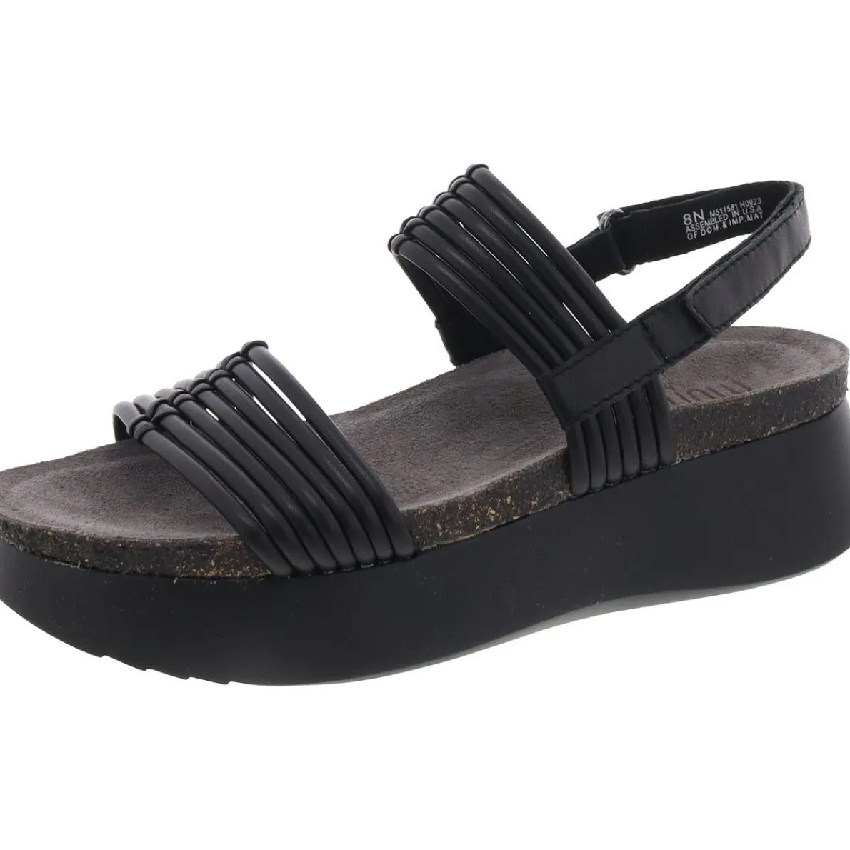 Aleesia Slip On Buckle Flatform Sandals