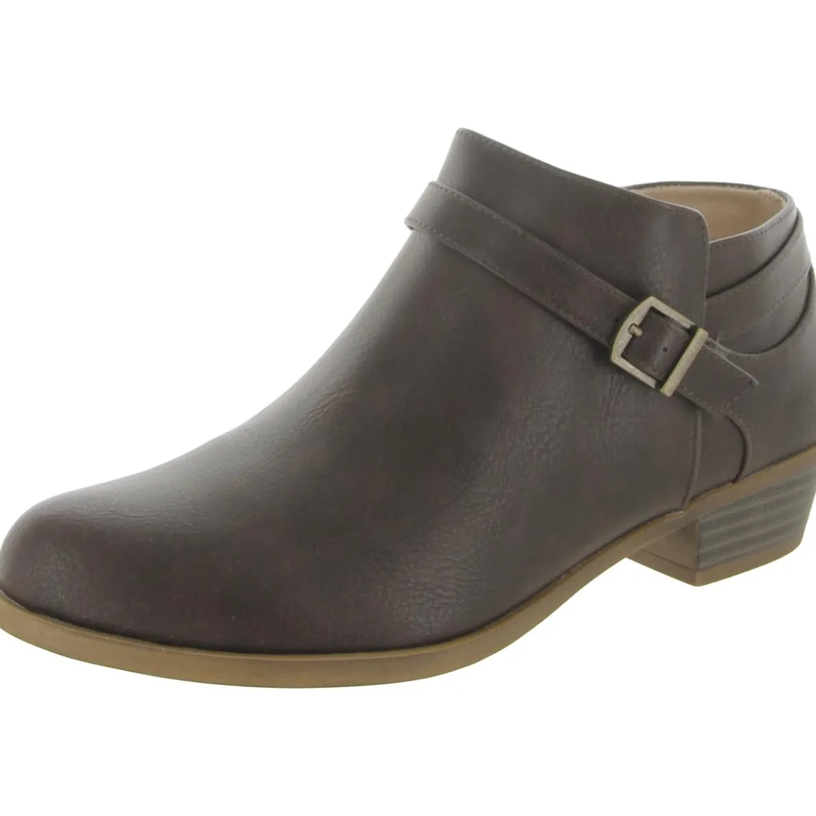 Alexander Faux Leather Ankle Booties