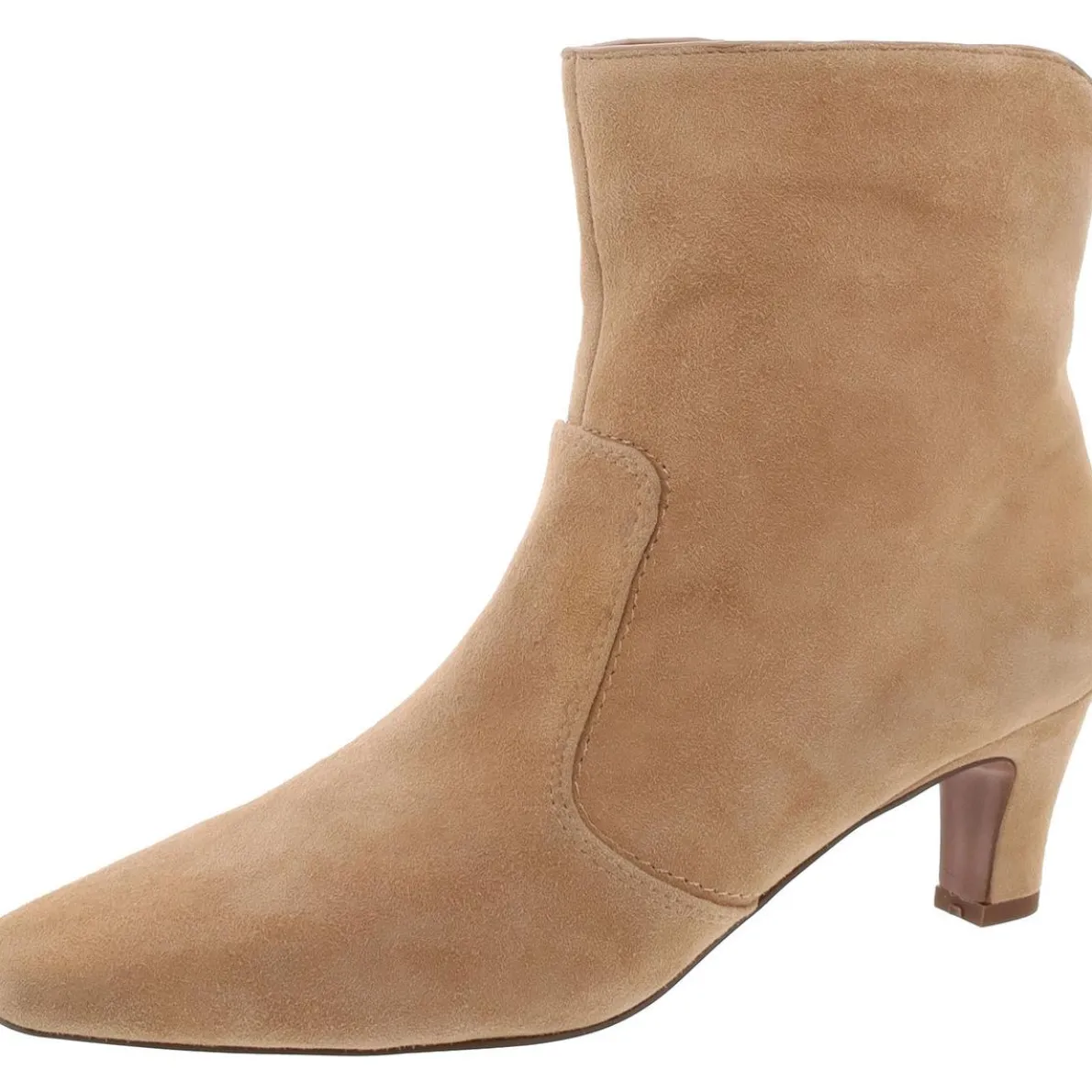Alexandria Suede Square Toe Booties