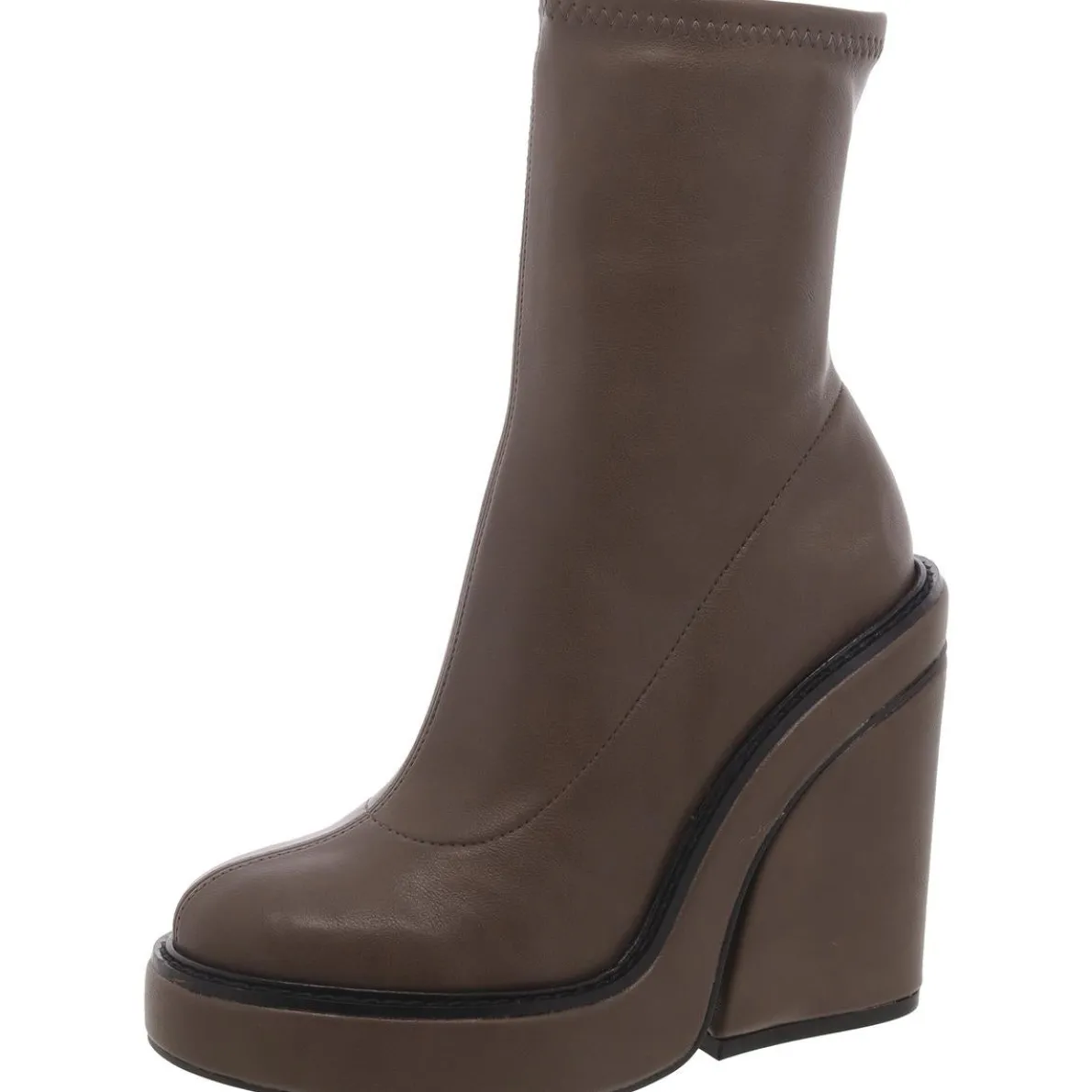 All Out Faux Leather Zipper Ankle Boots