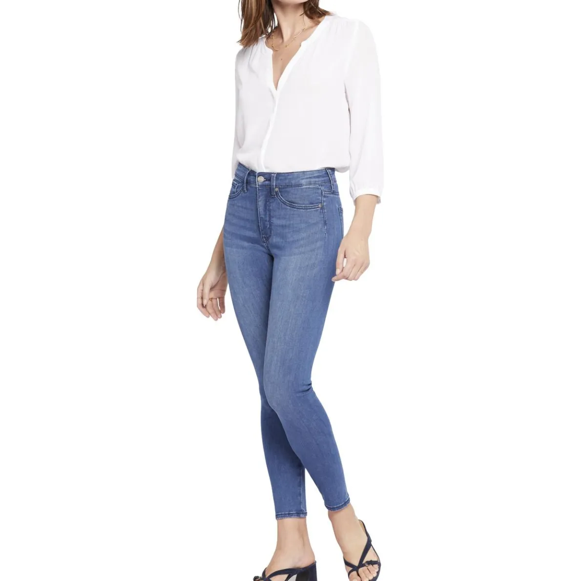 Ami High-Rise Dark Wash Skinny Jeans