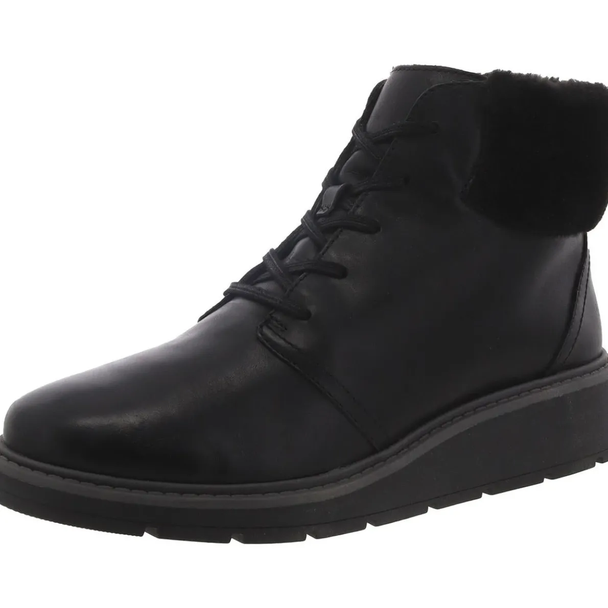 Andie Go Leather Lace Up Ankle Boots
