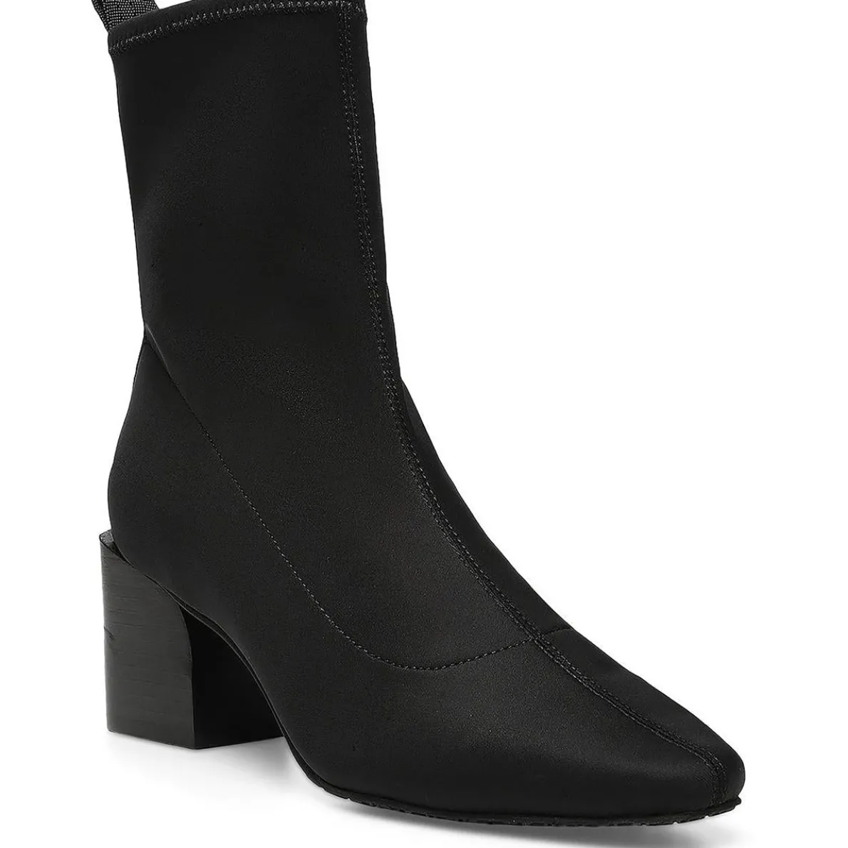 AngelD Block Heel Round Toe Mid-Calf Boots