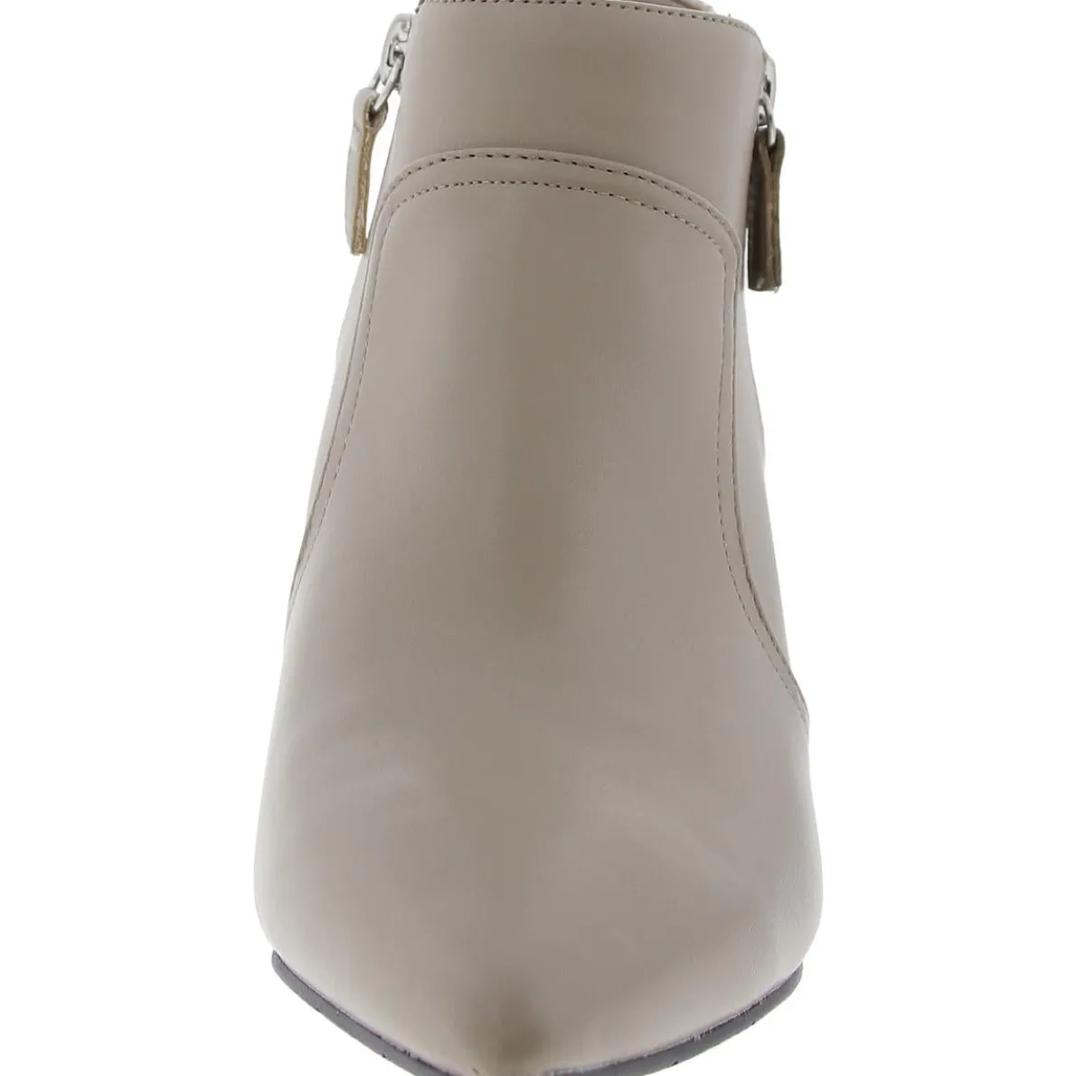 Annalee Zipper Faux Leather Booties