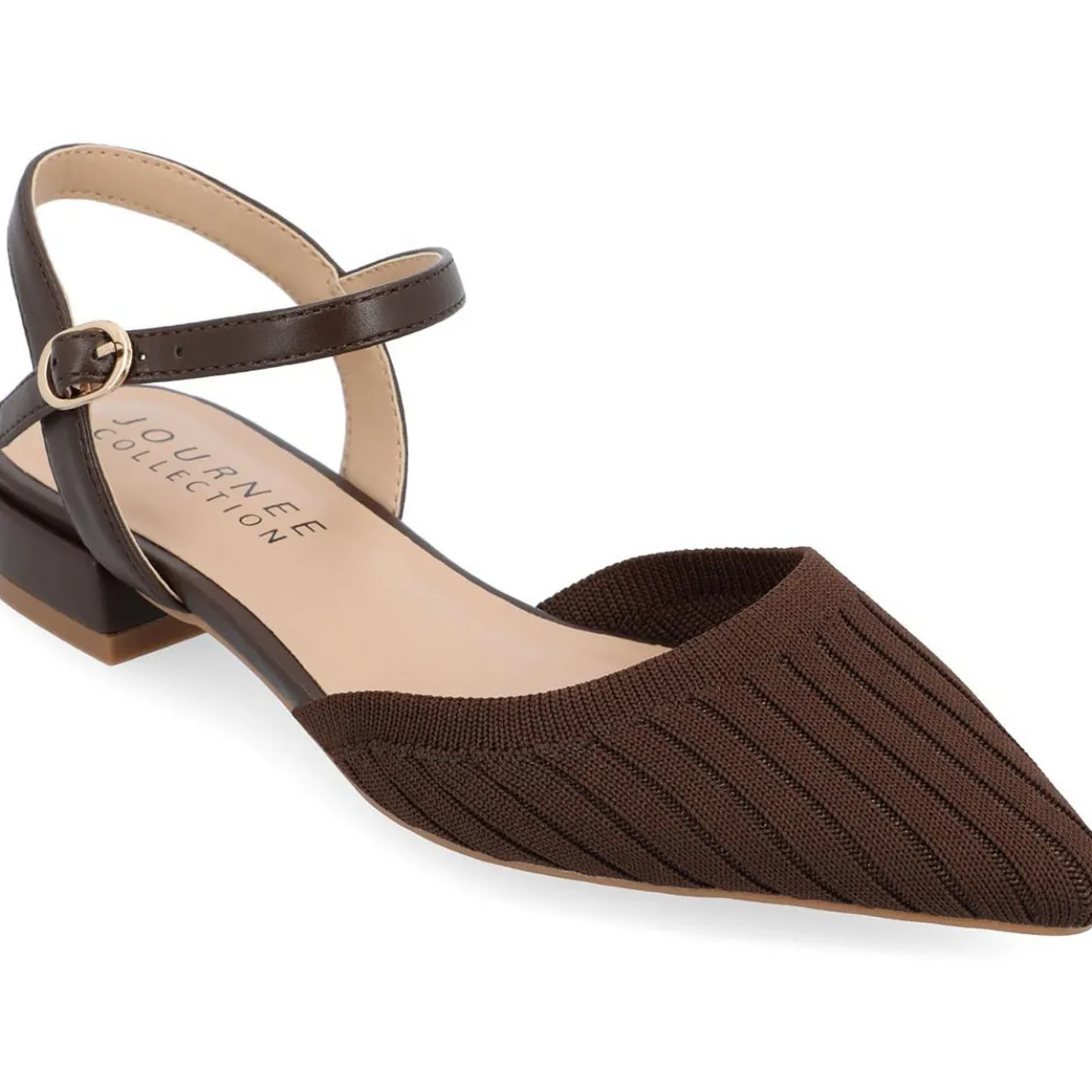 Ansley Pointed Toe Ankle Strap Slingback Sandals