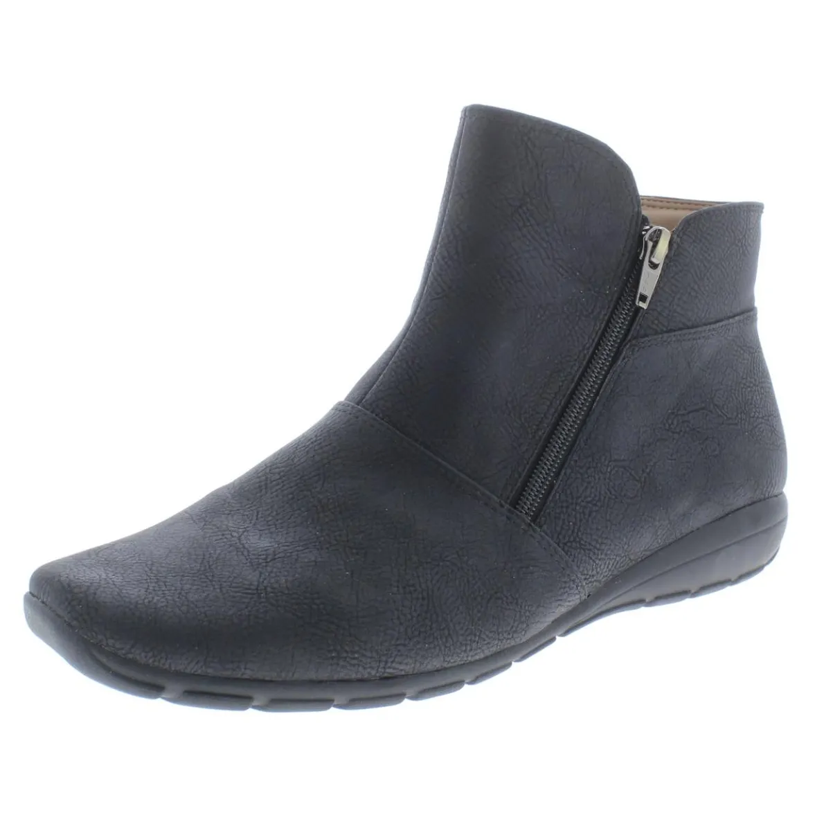 Antaria Faux Leather Ankle Booties
