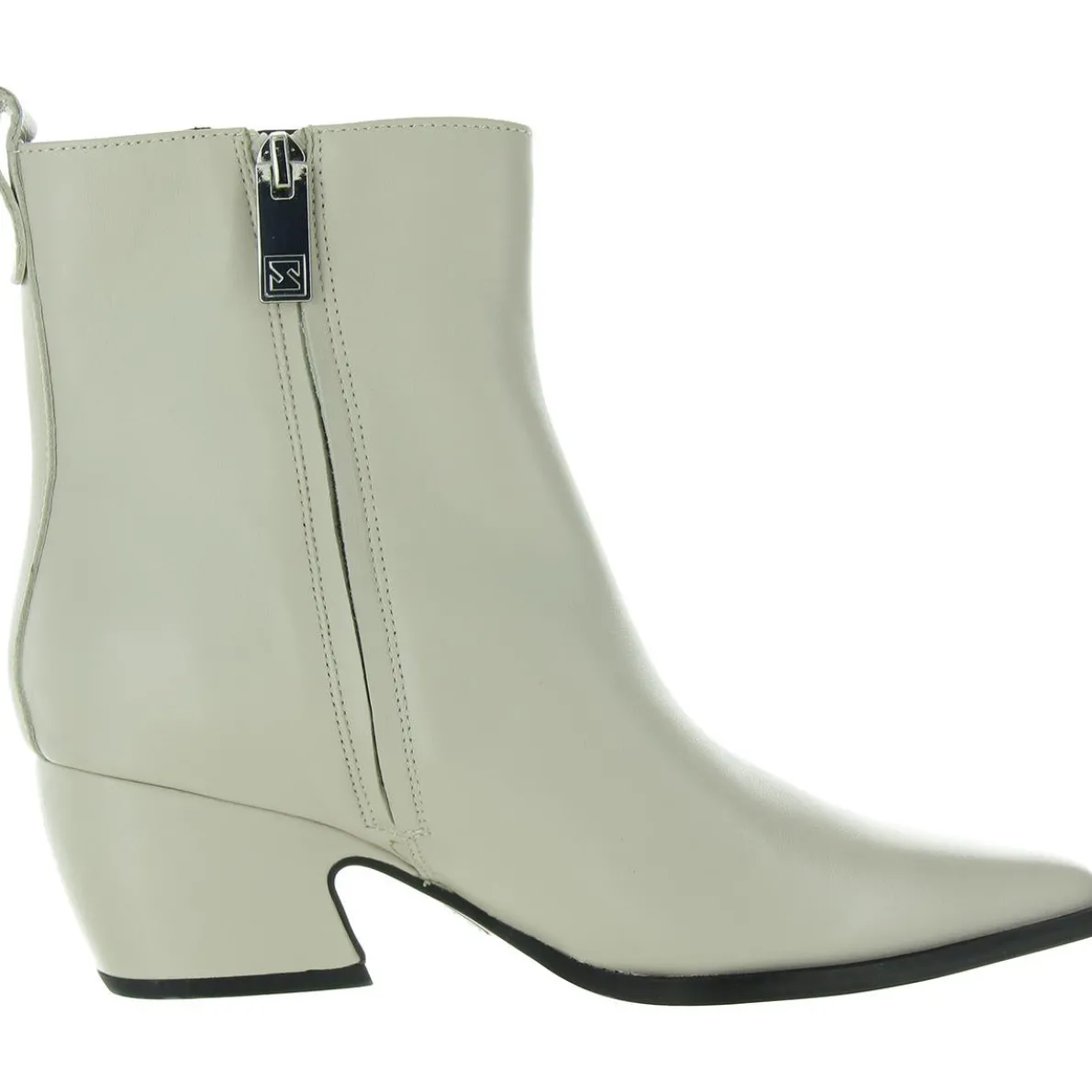 VIANCA Zipper Leather Booties