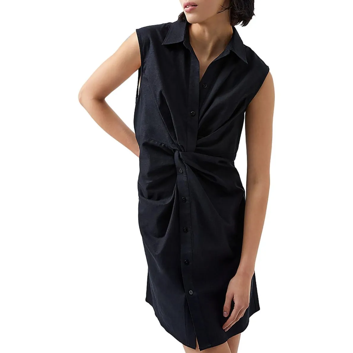 Aofie Linen Sleeveless Mini Dress