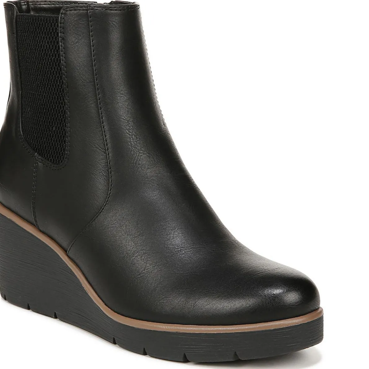 Apollo Faux Leather Almond Toe Ankle Boots