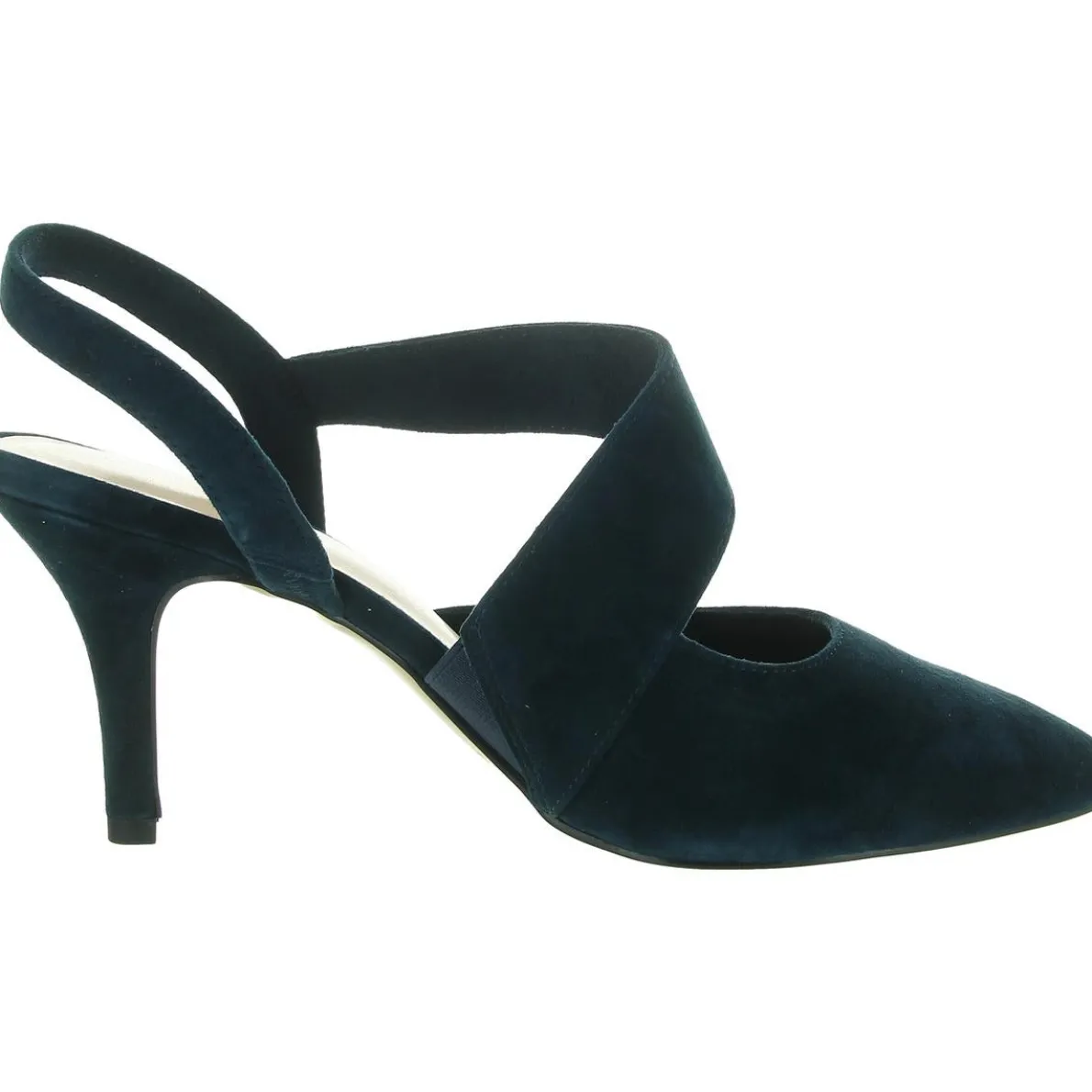 Arabella Leather Pointed Toe Slingback Heels