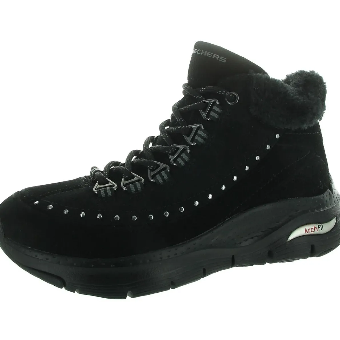 Arch Fit-Goodnight Studded Suede Winter & Snow Boots