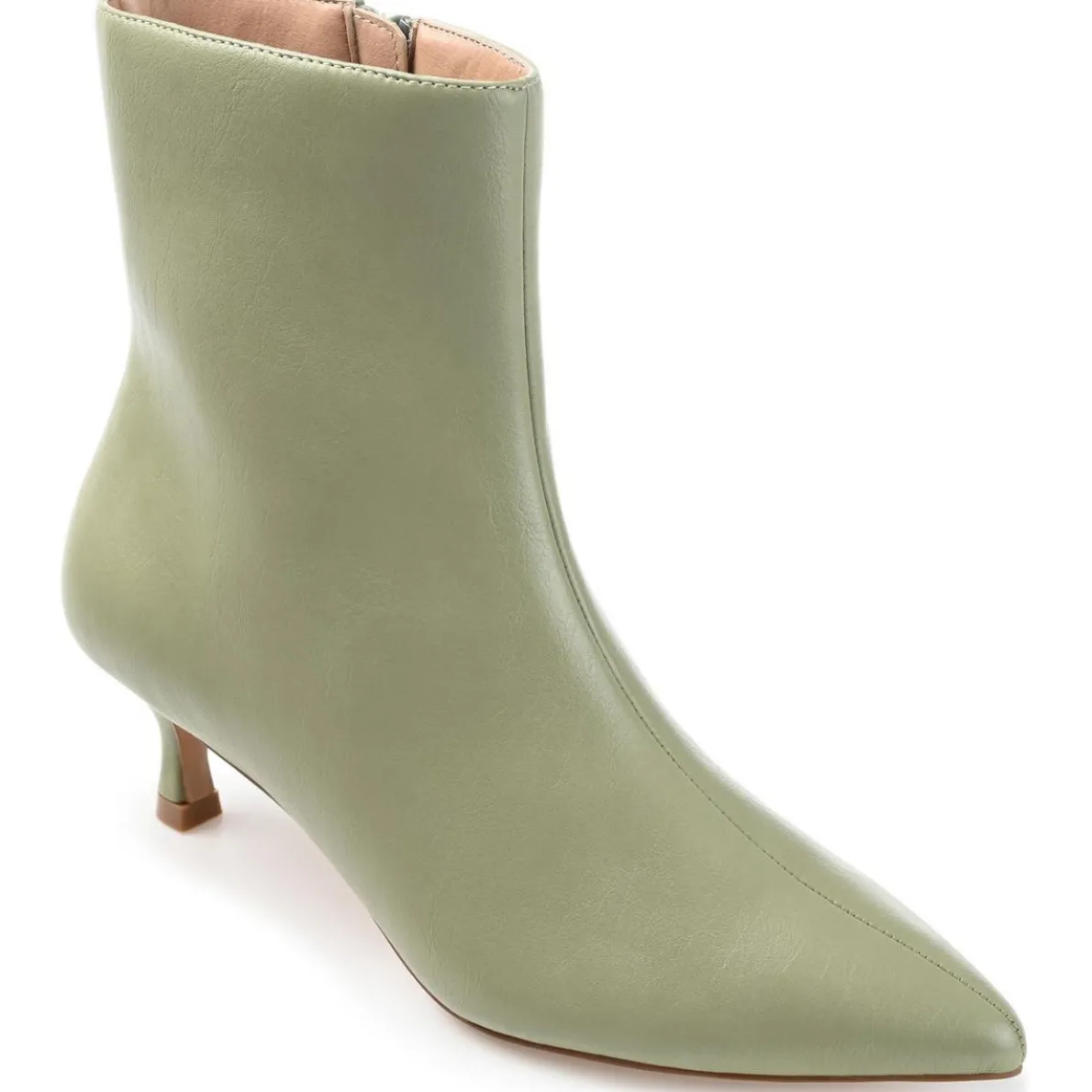 Arely Faux Leather Pointed Toe Ankle Boots