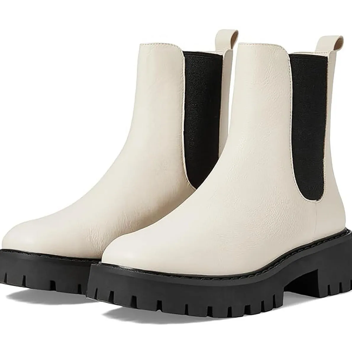 Asher Flat Bootie Stretch Leather Chelsea Boots