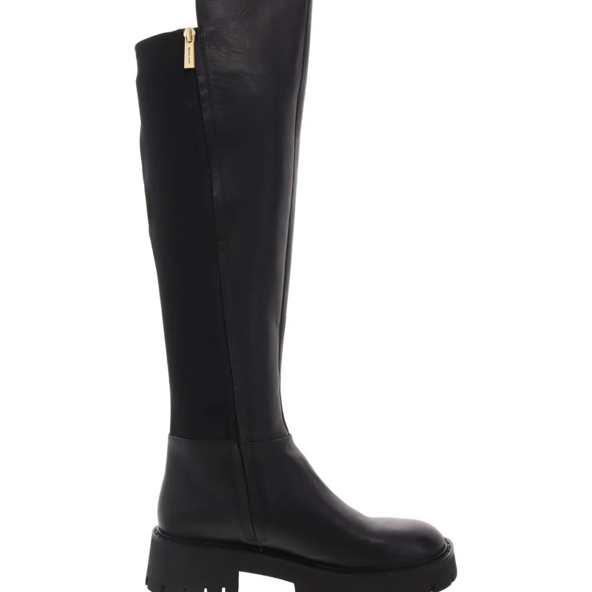 Asher Zipper Leather Over-The-Knee Boots
