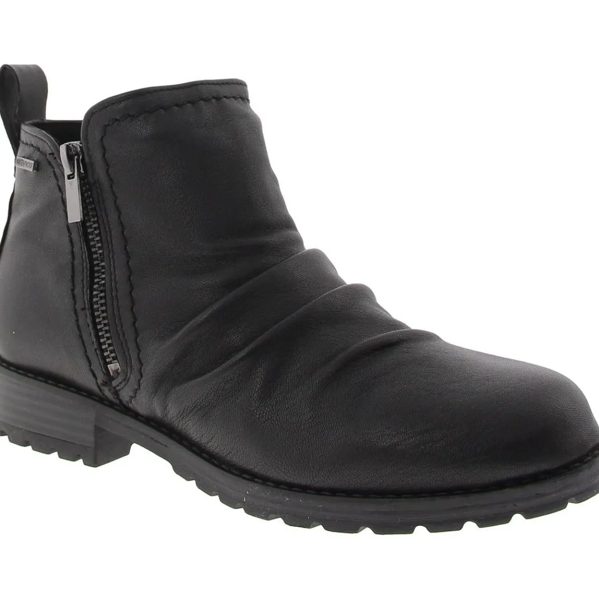 Aspra Walk Gathered Leather Booties