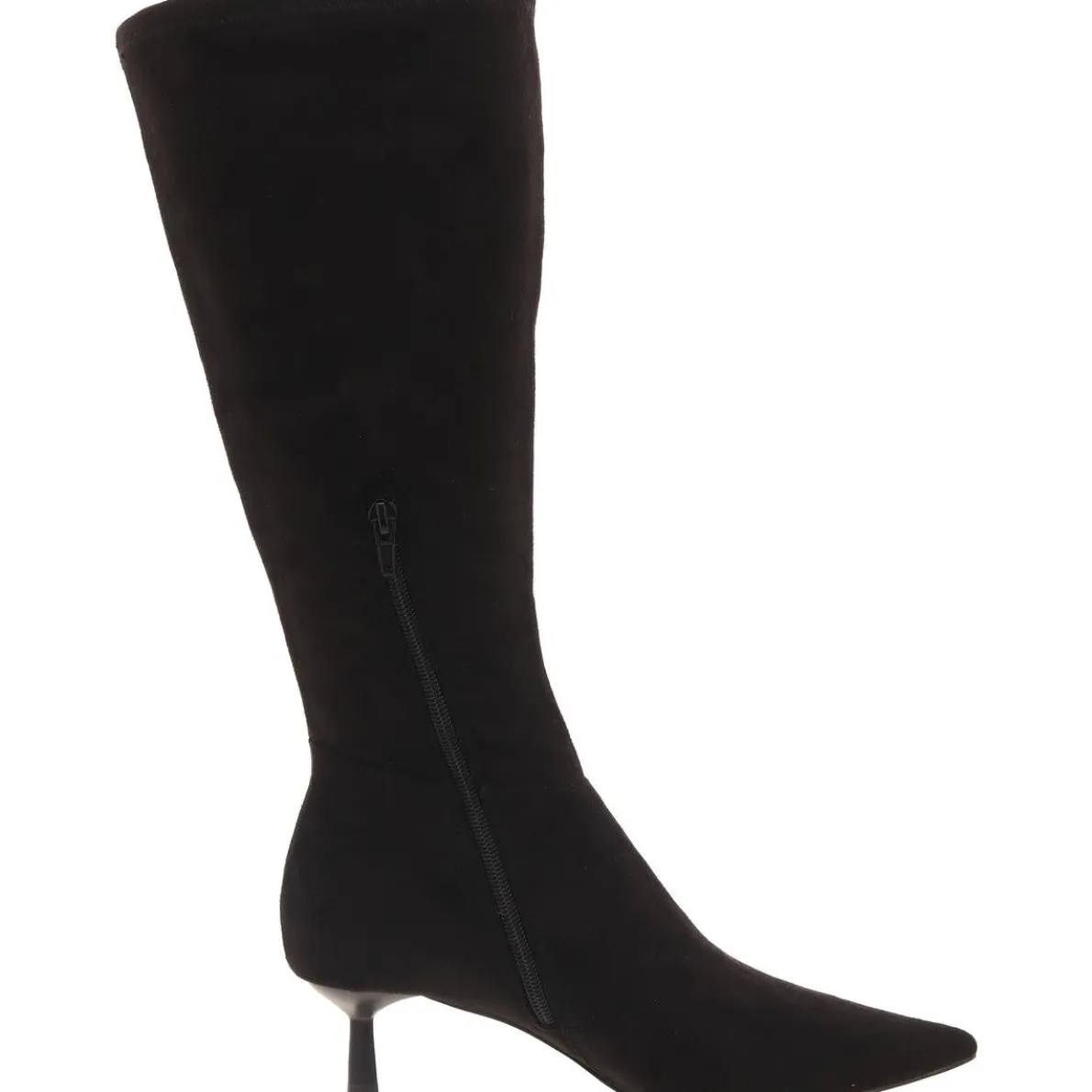 astoria Zipper Faux Suede Knee-High Boots