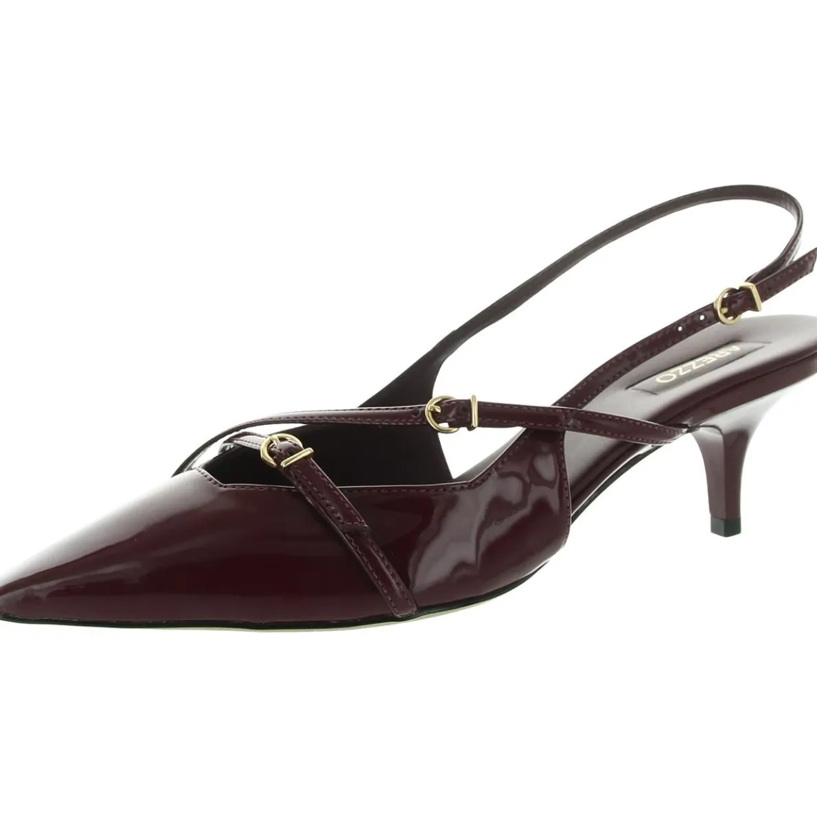 A13210010001U Buckle Slingback Heels