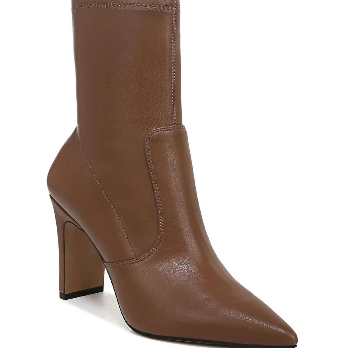 Avana Faux Leather Pointed Toe Ankle Boots