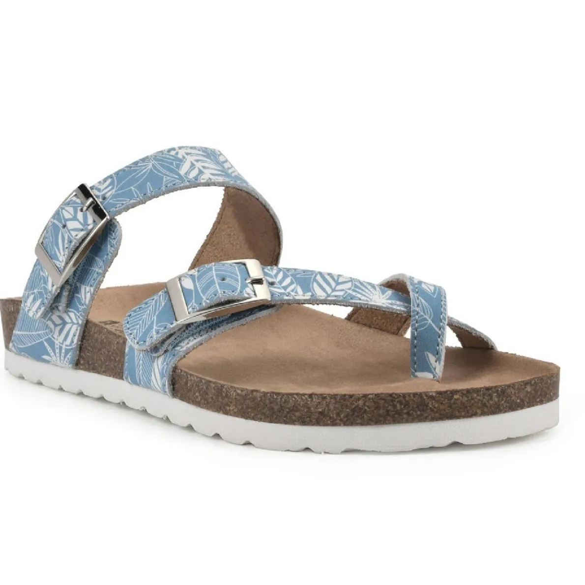 Gracie Leather Flat Footbed Sandals