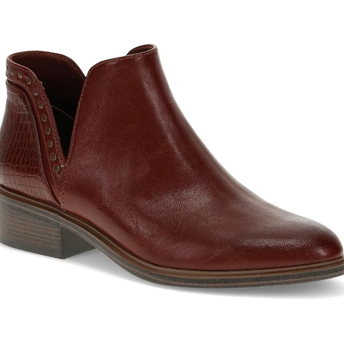Avril Solid Faux Leather Booties