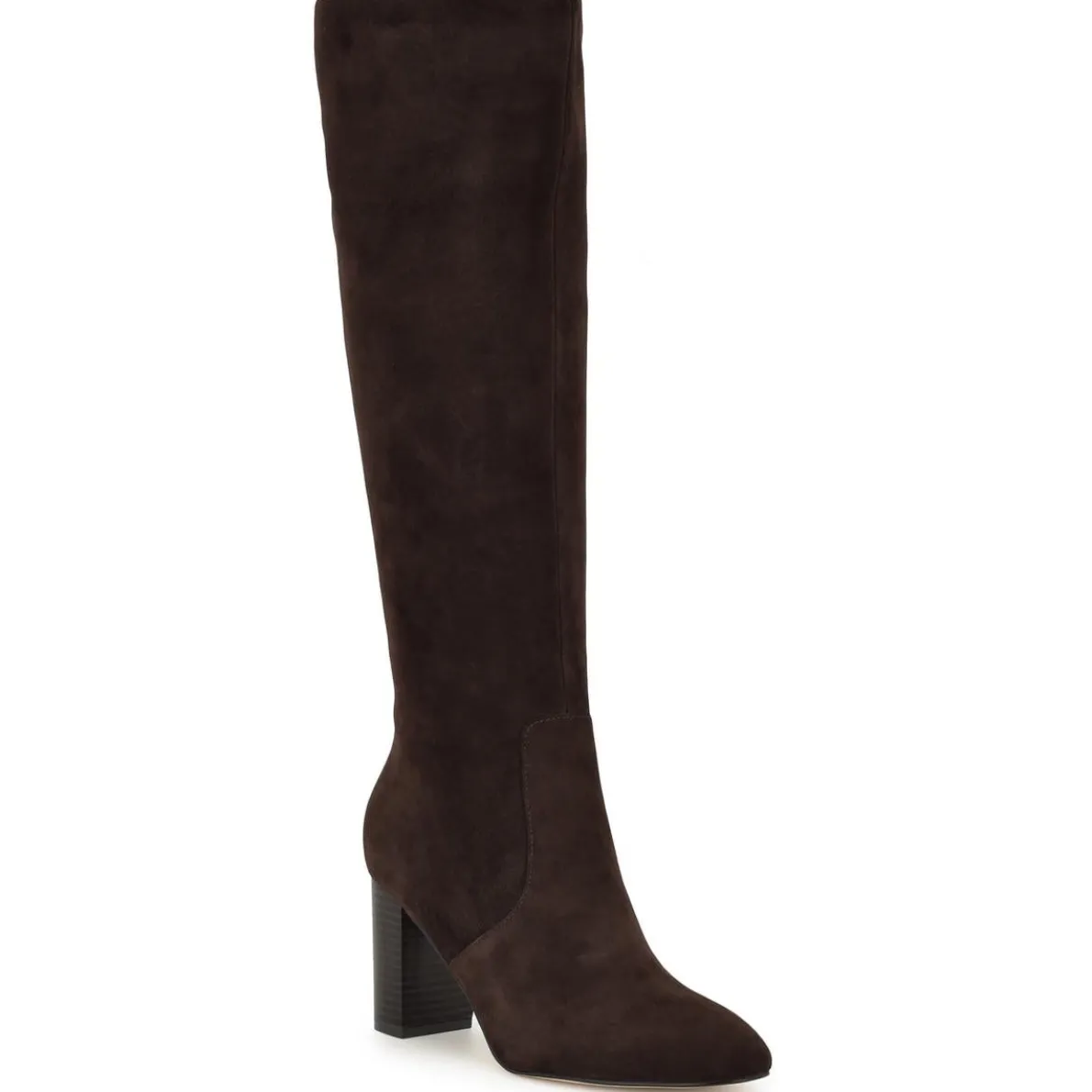 Otton Suede Almond Toe Knee-High Boots