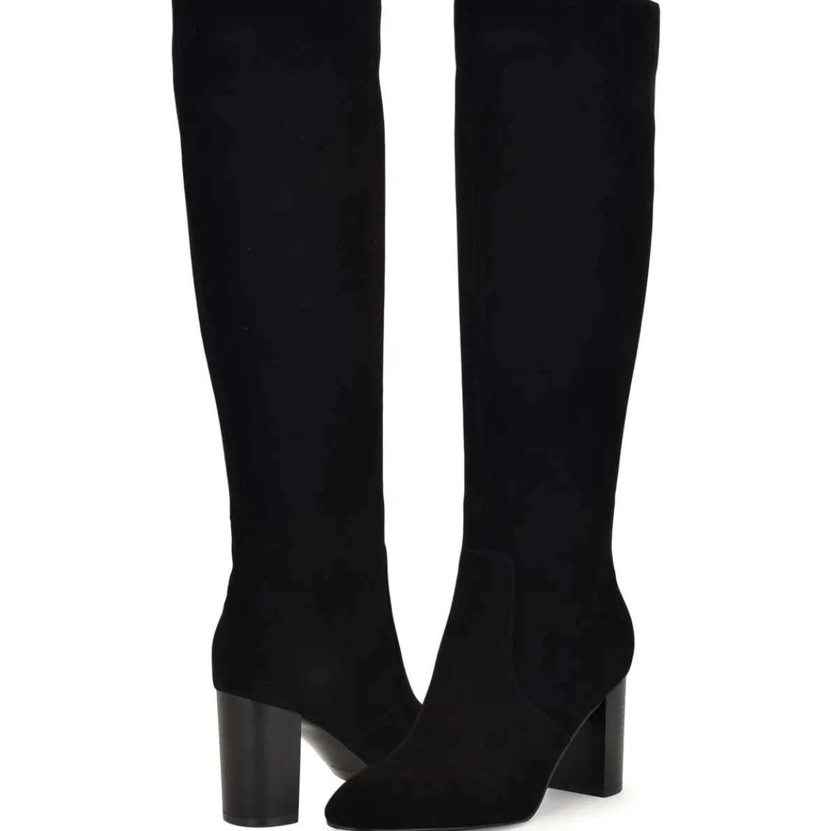 Otton Suede Almond Toe Knee-High Boots