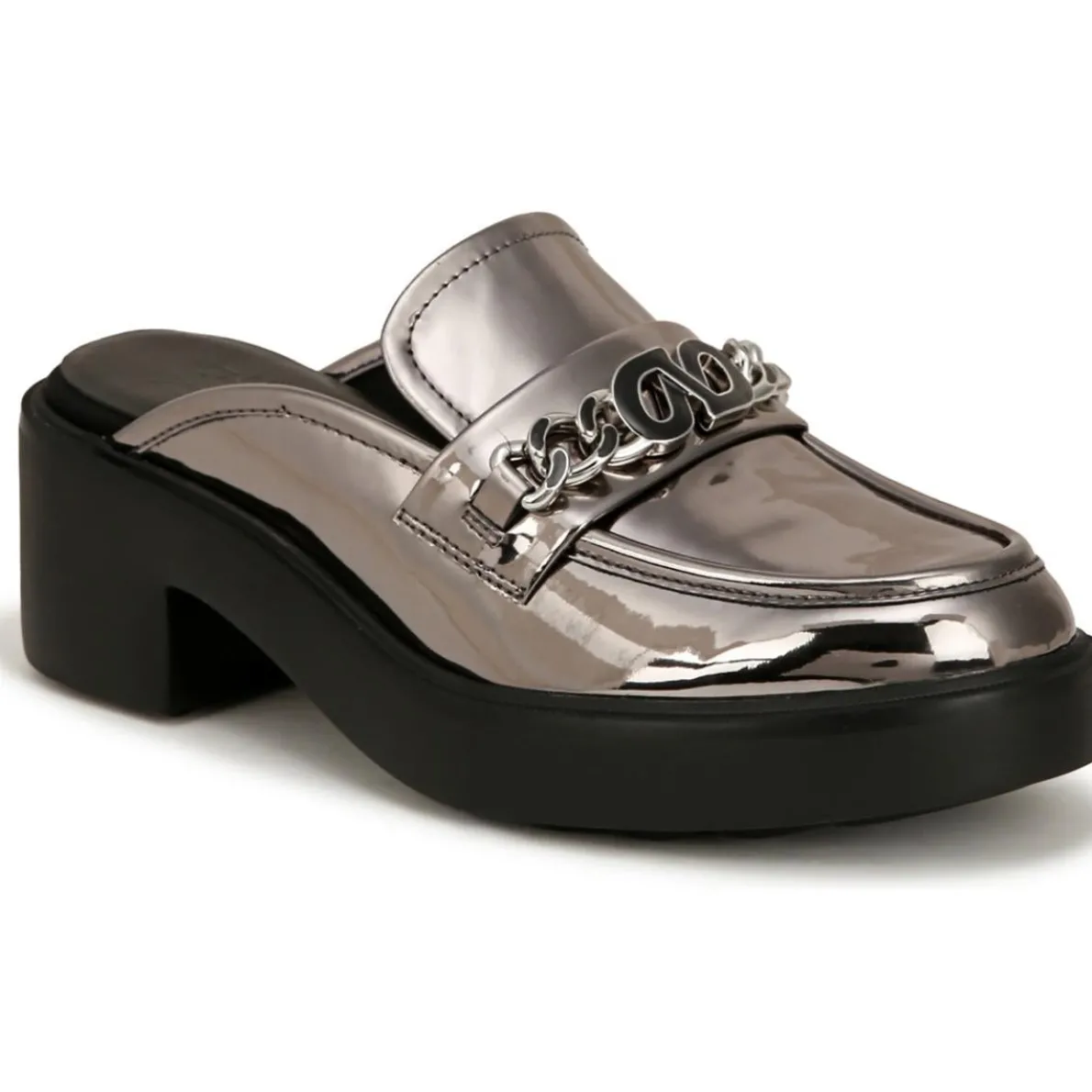 Ayden Chain Leather Mules