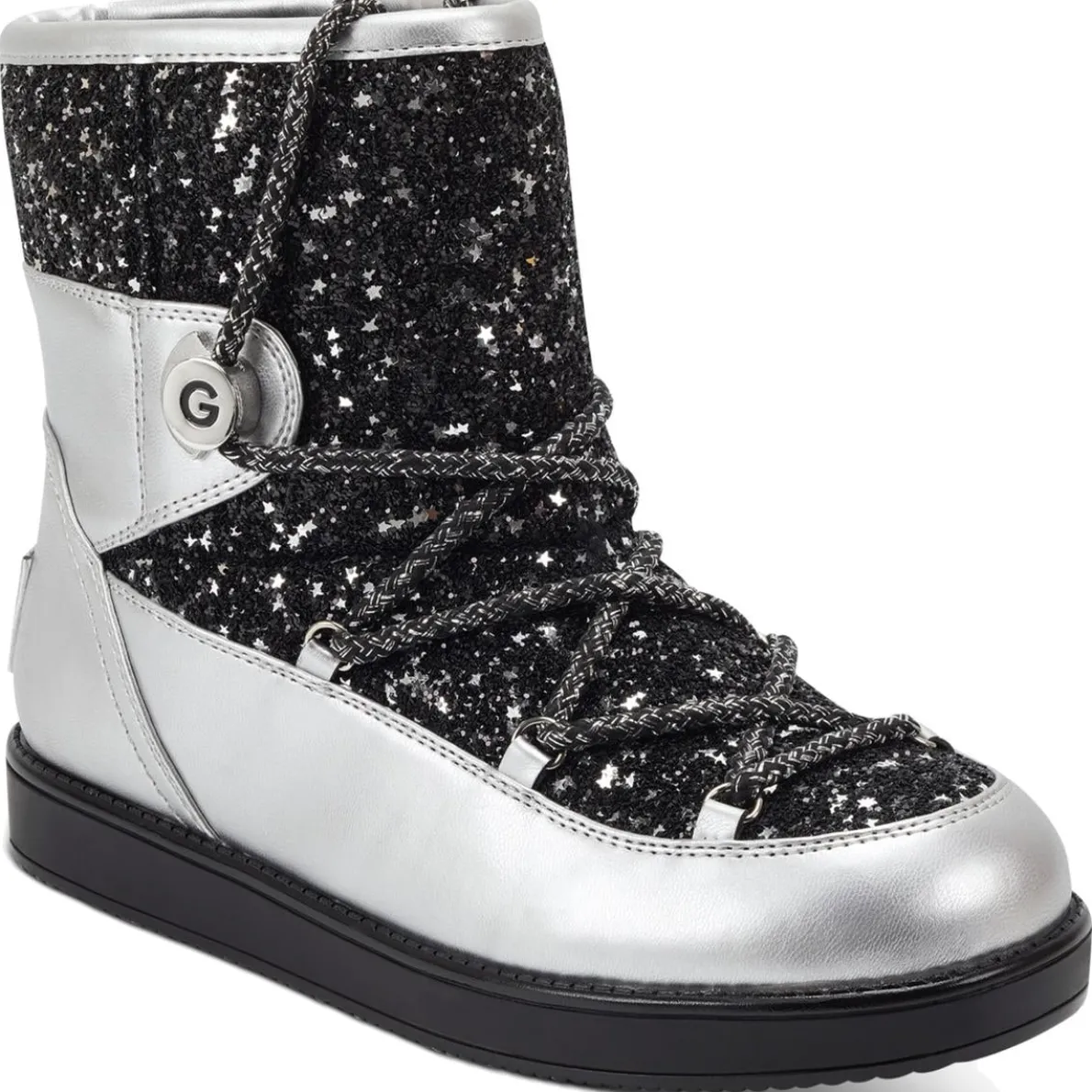 Aylan Glitter Metallic Ankle Boots