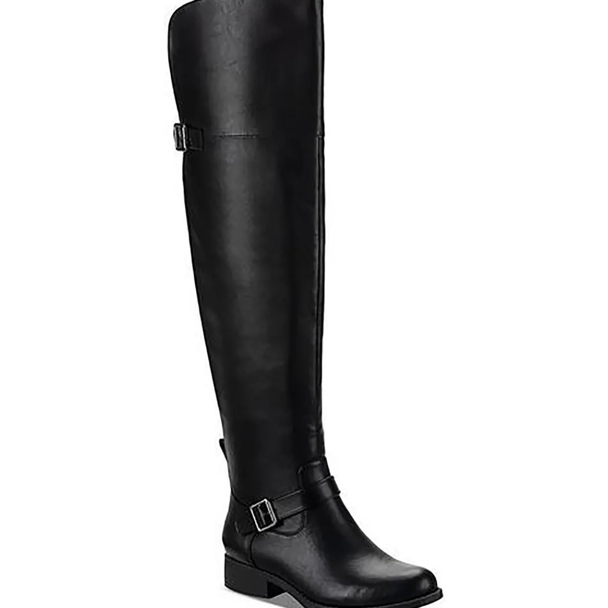 Anya Block Heel Almond Toe Over-The-Knee Boots