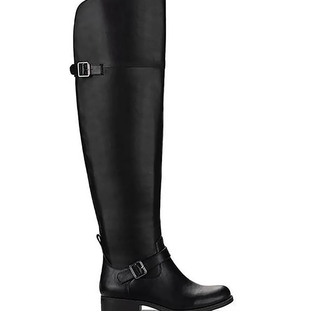 Anya Block Heel Almond Toe Over-The-Knee Boots