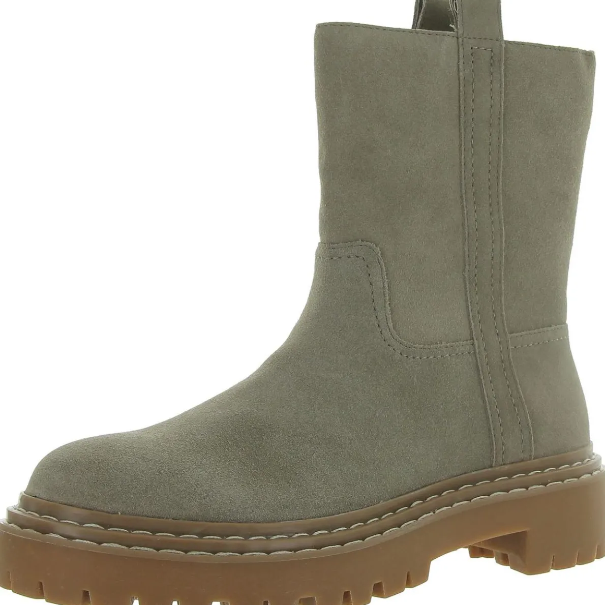 Adria Solid Pull On Mid-Calf Boots