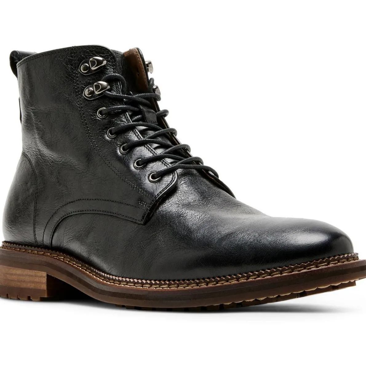 Nova Solid Leather Ankle Boots