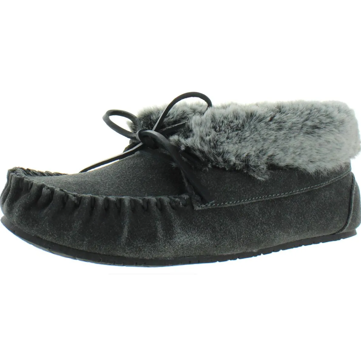 Cabin Suede Ankle Moccasin Slippers
