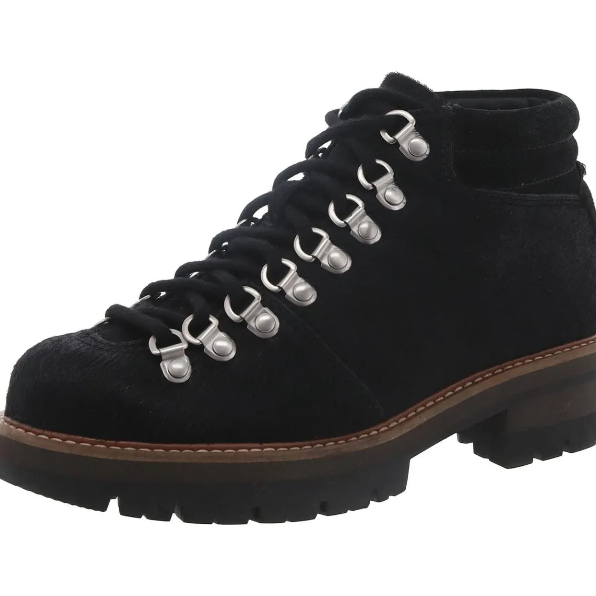 Orianna Alpine Leather Faux Fur Hiking Boots