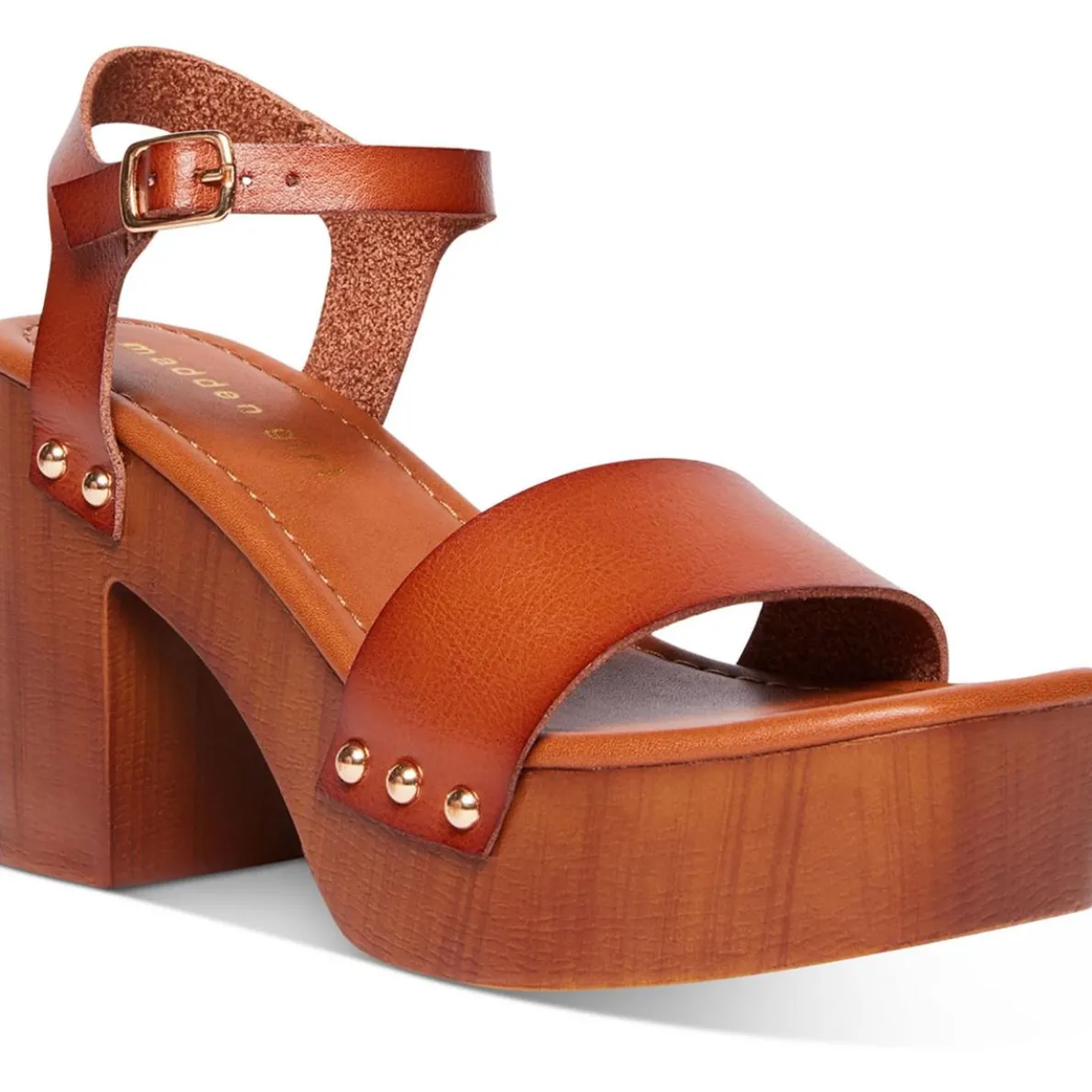 DANII Faux Leather Open Toe Pumps