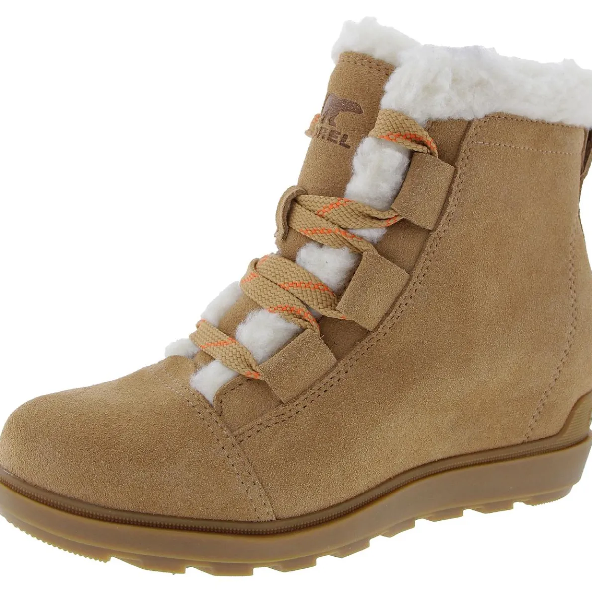 Faux Fur Lined Leather Ankle Boots