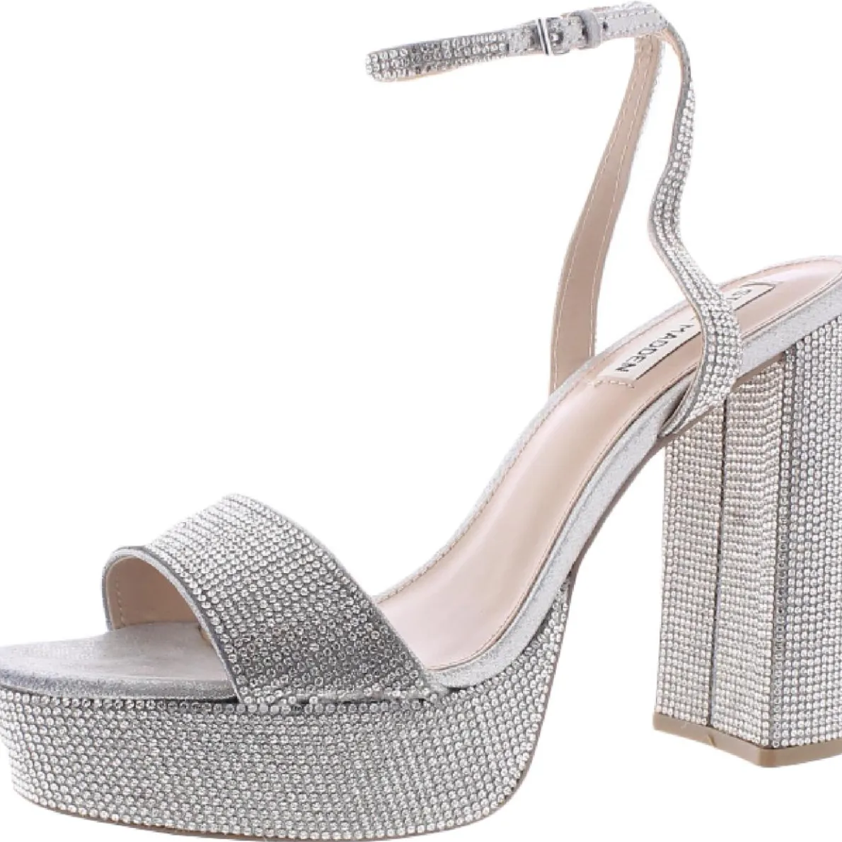 Lessa Glass Open Toe Heel Sandals