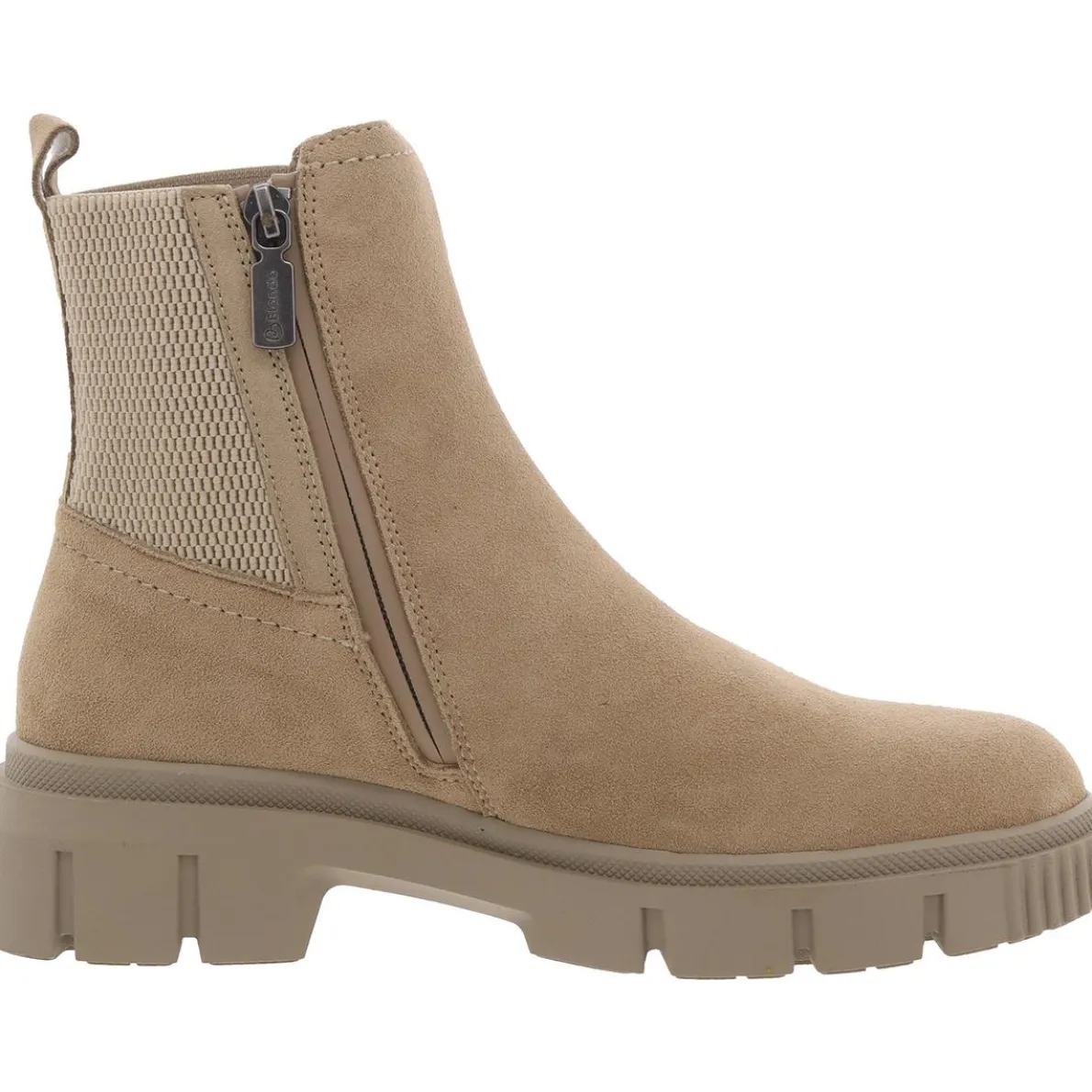 Bandit Zipper Suede Chelsea Boots