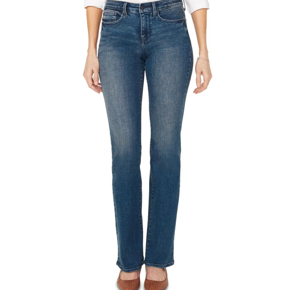 Barbara Denim Mid-Rise Bootcut Jeans