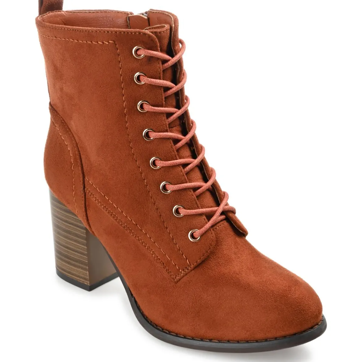 Baylor Faux Suede Block Heel Ankle Boots