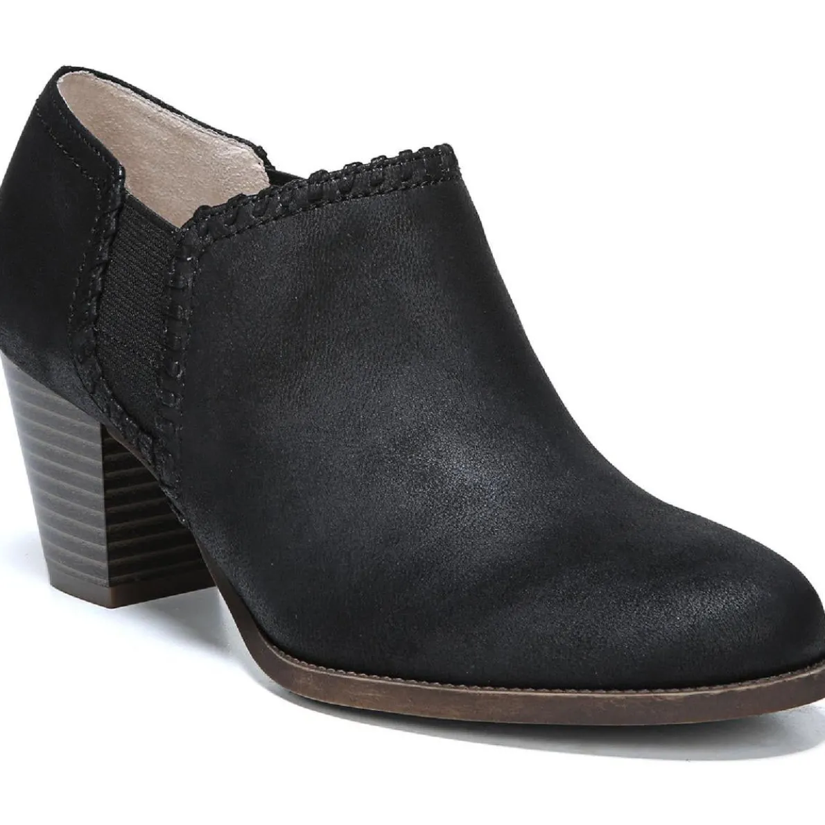 Joelle Faux Leather Heeled Ankle Boots