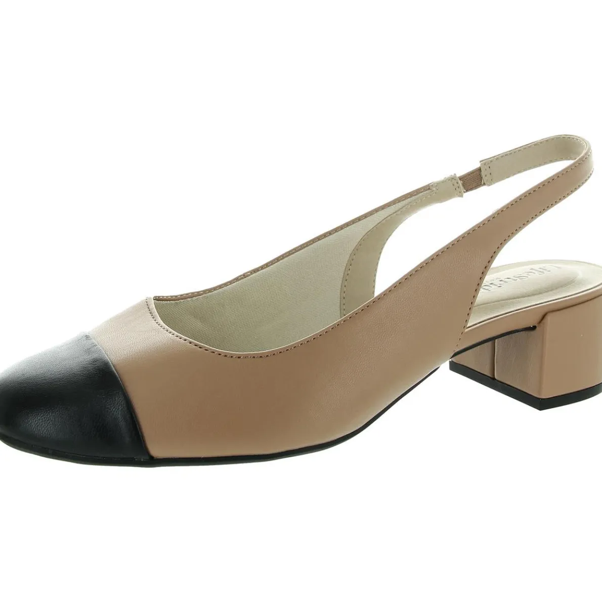 Becoming Toe Cap Slingback Heels